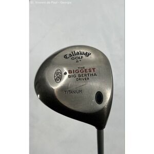 Callaway Driver Golf Club The Biggest Big Bertha Titanium Black Dot 46" 8 Degree